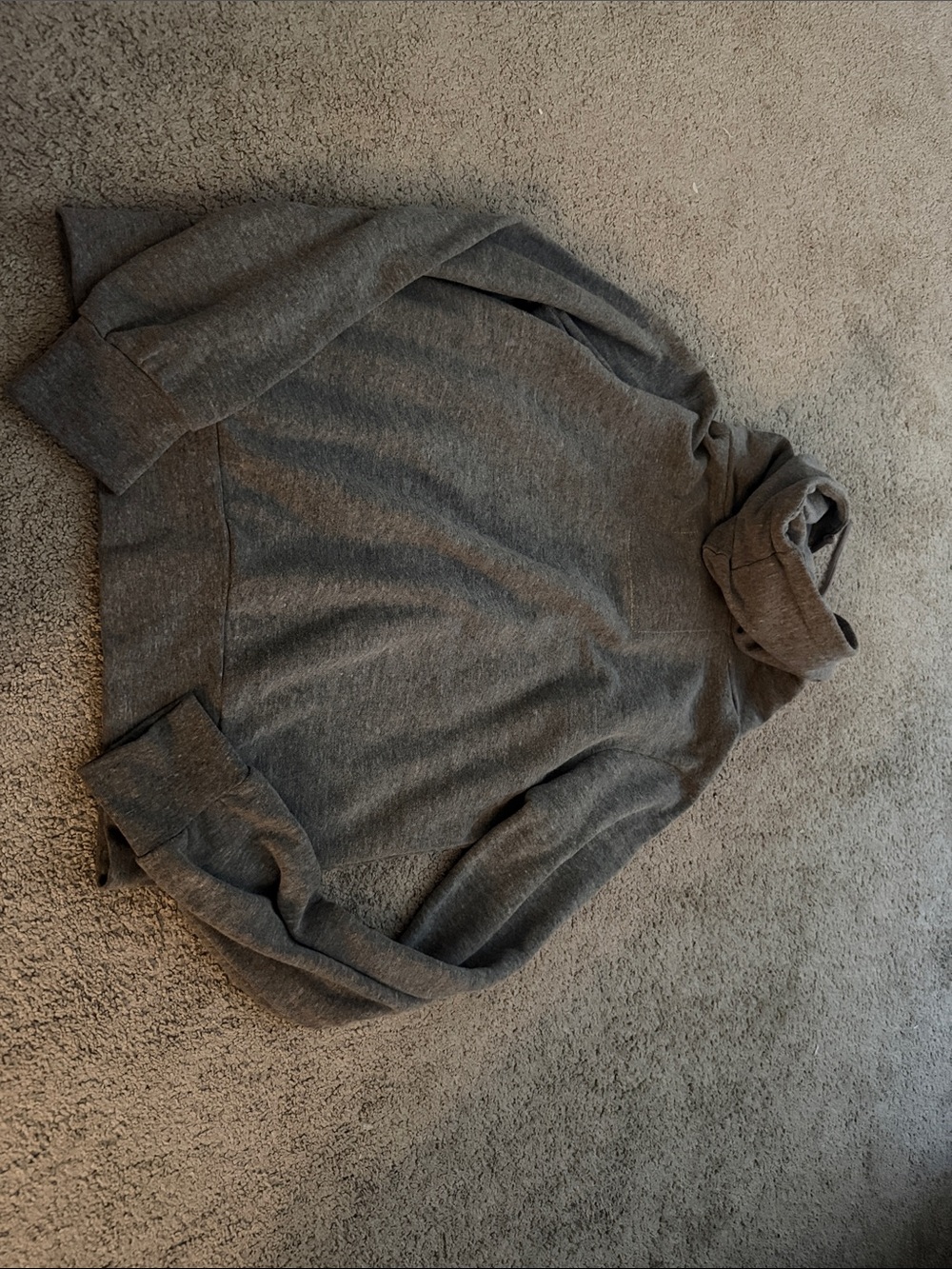 women’s Gray Zip-Up Hoodie with Rainbow Stripe - Picture 2 of 2